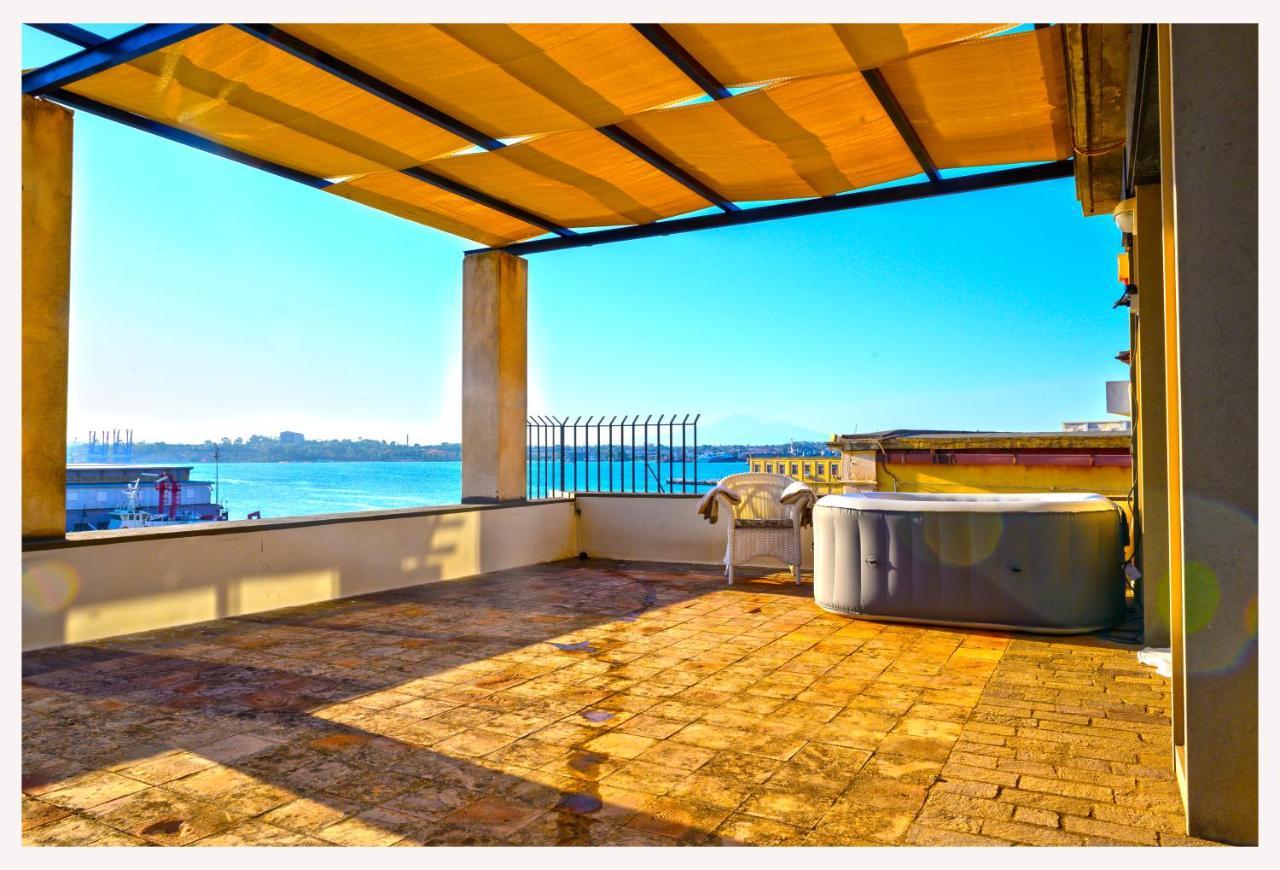 Villa Sul Molo Tra Siracusa E Catania Augusta Bagian luar foto